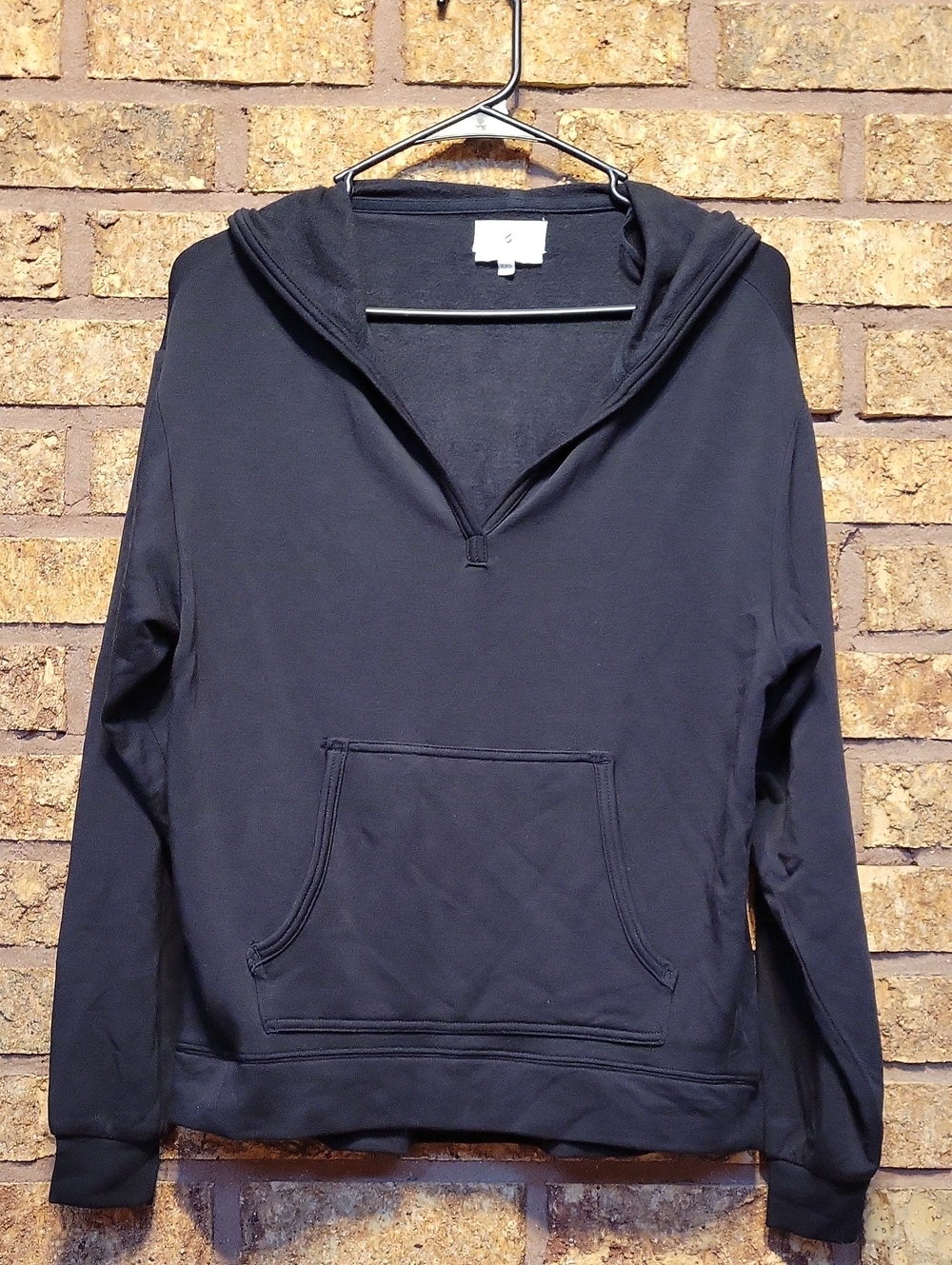 Lou & Grey Black SignatureSoft Pullover Hoodie Soft Cozy Stretch Size XXS